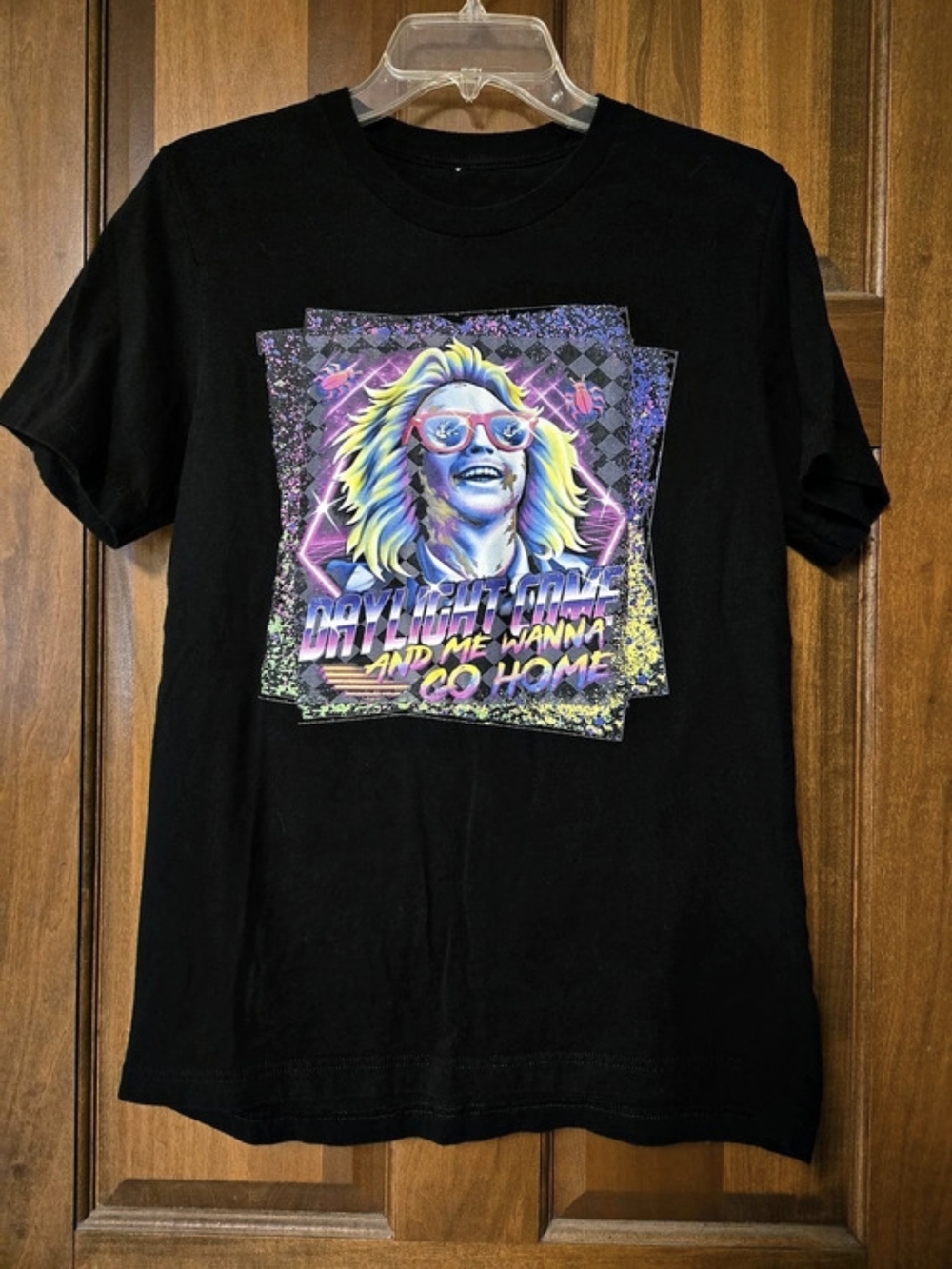 Beetlejuice Daylight Come And Me Wanna Go Home Graphic Short Sleeve Tee